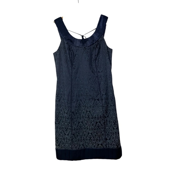 Lyndia Procanik Blue Paisley Sleeveless Sheath Dress 10 - Picture 1 of 5